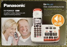 Panasonic KX-TGM420W Amplified Cordless Telephone with Digital Answering Machine