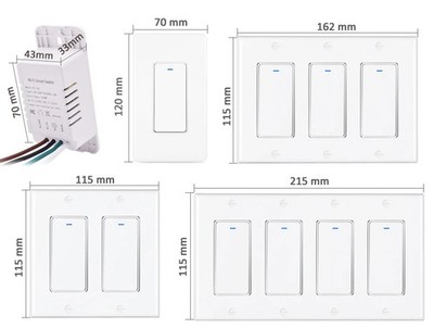  Tuya ZigBee 3.0 Smart Life Wireless Push Button Switch Voice Remote Control Tw