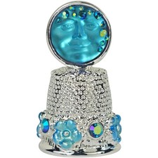 Kirks Folly Mystic Goddess Seaview Moon & Posies Thimble ST Mystic Blue Sphinx