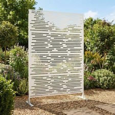 72" Tall Metal Outdoor Privacy Screen Panel Fence for Outside Divider Deck Porch