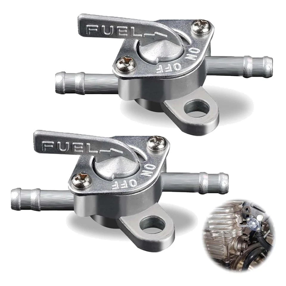 2 Stücke Benzinhahn Schalter, Kraftstofftank Gas Benzinhahn Schalter Tankdeck...