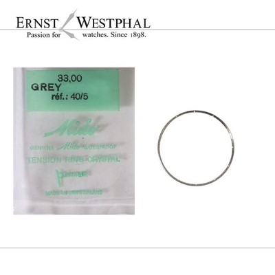 Original MIDO Rehaut, silber Ref. 40/5, Leuchtpunkte, für 33 mm Glas