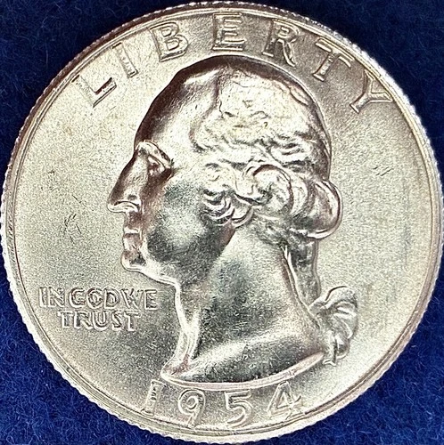 1954-S Washington Silver Quarter Nice Ch BU++