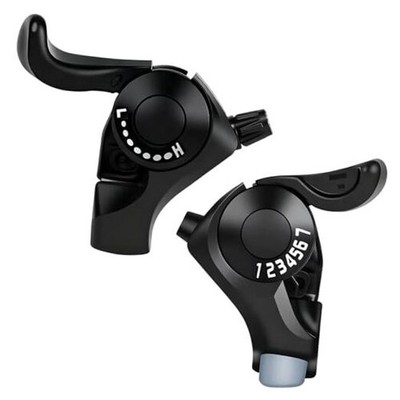 21 Speed Bike Shifter Lever Set 3x7 Thumb Shifter with Gear Indicator TX30-3X7