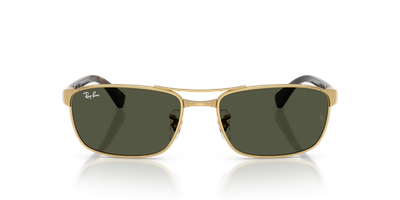 Ray-Ban RB3778 Polished Arista Gold/Green 60 mm Sunglasses RB3778