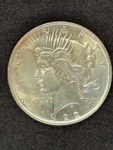 1922 P - 90% Silver Peace Dollar  BU  (bid starts at melt price $55)
