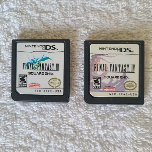 Final Fantasy III (3) and IV (4) Nintendo DS Authentic Cart ONLY Tested