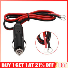 Heavy Duty 15A Male Plug Car Cigarette Lighter Power Adapter Supply Cable 12V
