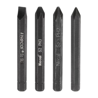 PH1/PH2/PH3/SL8 Magnetic Phillips Slotted Screwdriver Bit 5/16'' Shank 80mm Long