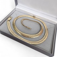 Mens 9ct Gold XP 10mm Snake Chain 24inch Length
