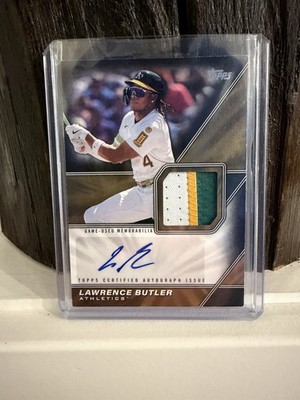 Lawrence Butler Numbered /10 Topps 2026 Game-Used Patch Autograph