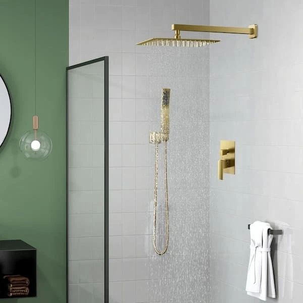 10 in. 2-Jet High-Pressure Mixer Rainfall Shower System - Image 2 of 4