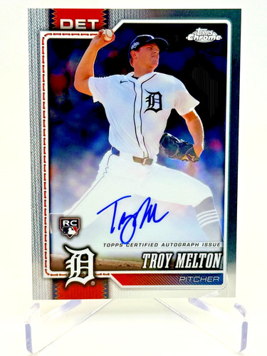 2026 Topps Chrome Troy Melton RC Auto Tigers #RA-TME