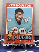 1971 Topps - Ken Houston #113 (RC) Oilers Hall Of Fame NFL Football Card