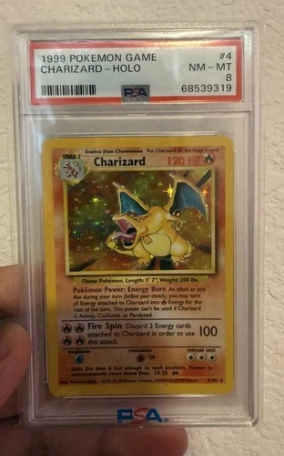Charizard Base Set Unlimited #4/102 PSA 8