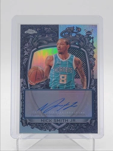 NICK SMITH JR. 2025-26 TOPPS CHROME SIGNATURE STYLE REFRACTOR AUTO Q5692