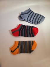 3 Pairs Set Boy's Size 3-5 Years Ankle Socks Shoes 10-13 Kids