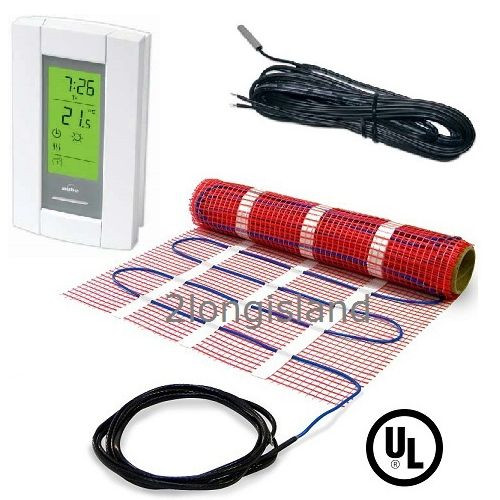 10 sqft 120V Electric Radiant Warm Floor Heat Kit Bathroom Kitchen Tile  Heating | eBay