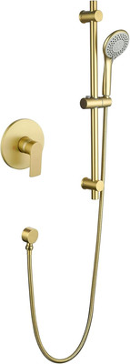 Shower Slide Bar Handheld Shower Head with Hose, Shower Slide Bar Set with 3-Mod