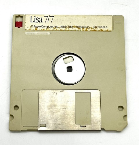 Apple LISA Office System 4 Software 3.5” Floppy Disk 1984 Release 3.0 682-0099-A - Afbeelding 2 van 3