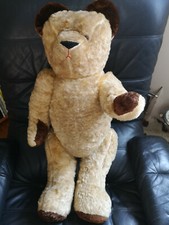 Ancien Ours Teddy 44 Cm - Ours En Peluche Vintage état Correct