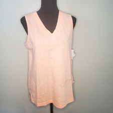 Image of NWT Karen Neuburger Women's Pajamas Pastel Pink V-Neck Sleeveless Size: Medium
