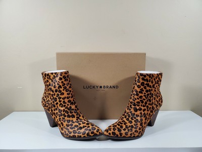 lucky brand calf hair booties