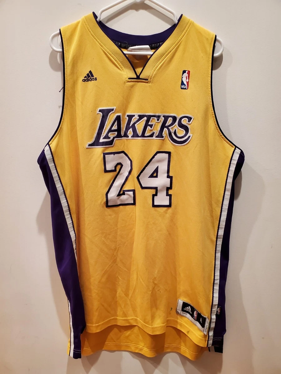 VINTAGE ADIDAS NBA LAKERS 24 KOBE BRYANT JERSEY SIZE XL