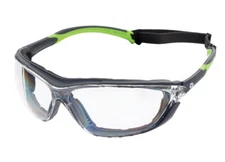 Encon Veratti Primo Foam-Padded Safety Glasses/Goggles Clear Anti-Fog Lens Z87+