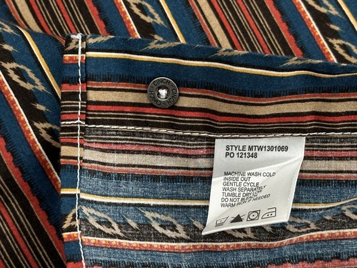 Cinch Shirt Mens XL Serape Striped Long Sleeve Snap Western Shirt Button Up - Picture 7 of 8