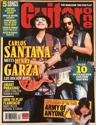 Guitar One Magazin, Holiday 2006 USA, Carlos Santana meets Henry Garza