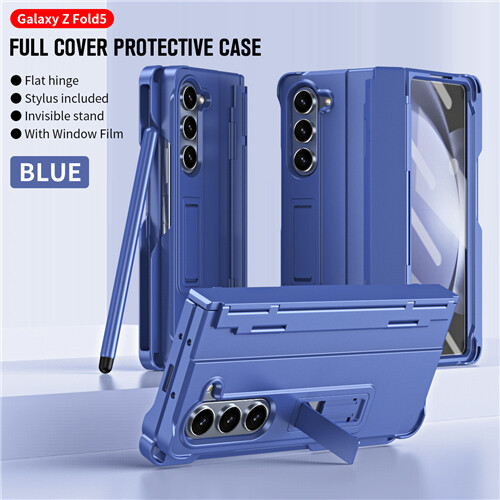 For Samsung Galaxy Z Fold 6/5/4/3 Hinge Screen Protector Rugged Stand Cover+Pen - Foto 20 di 28