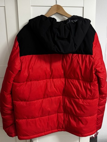 Champion LEGACY HOODED JACKET-Trainingsjacke-Rot/Schwarz,Gr. XL Zustand: Wie Neu - Bild 2 von 4