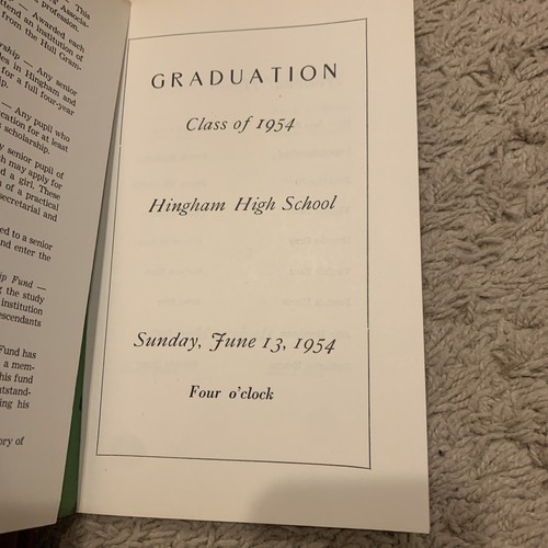 Hingham High School Yearbook 1954 "Highway" 54 Hingham, Massachusetts MA - Picture 2 of 5