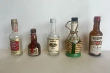 Lot of Vintage Mini Liquor Bottles - Variety of Brands