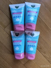 Vicks Soothing Baby Cream 3 OZ Ea Eucalyptus Rosemary Lavender Aloe Sealed 4 Pks