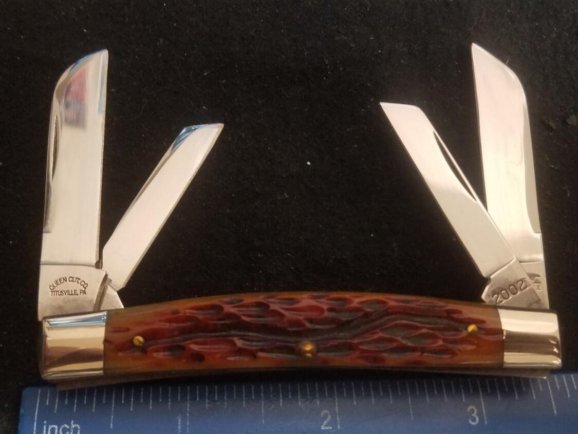 Schatt & Morgan 044433 NKCA 2002 Congress Knife, Jig Brown