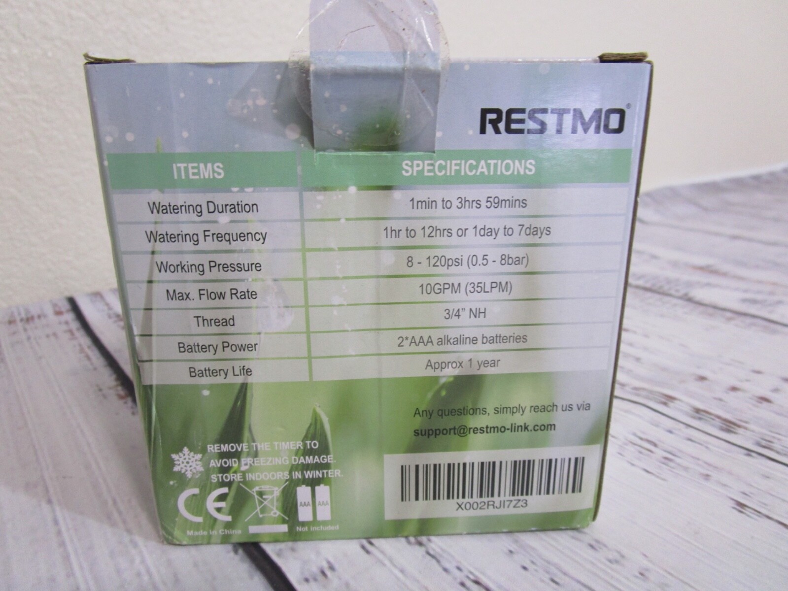 RESTMO Mini Digital Water Timer 3/4" NH Model 0-HT-3 New In Box