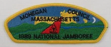 1989 National Jamboree JSP Mohegan Council Massachusetts YLW Bdr. [QR-579]