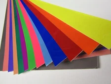 Transparent Colored Vinyl,  Choose Color + Size, Sticky Cellophane with Adhesive