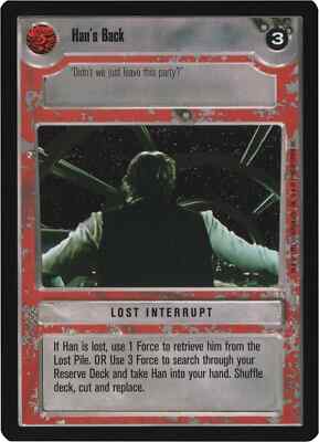 Han's Back (Premiere-Limited) | Decipher Star Wars CCG | NM/LP