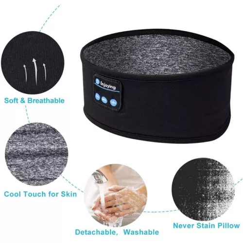 Sleep Headphones Bluetooth Sleeping Headband - Sleeping Headphones Cozy Bands - Picture 6 of 7