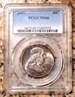 1957  Franklin Half Dollar   PCGS MS66