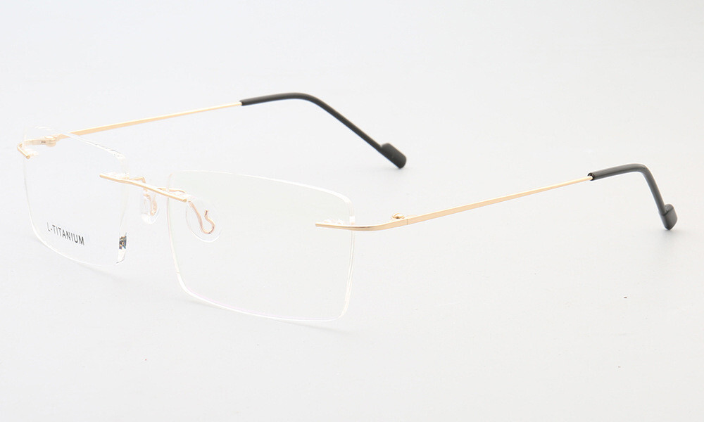 US Ultralight B-Titanium Alloy Women Eyeglass frames Men Rimless Men Glasses