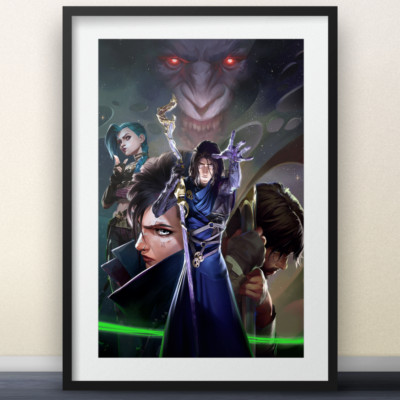 Arcane Act 2 Poster 11x17'' (No Logo) - League Of Legends videogames  netflix