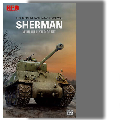 RYEFIELD MODELS 1/35 M4A3 76W HVSS SHERMAN TANK 'FULL INTERIOR