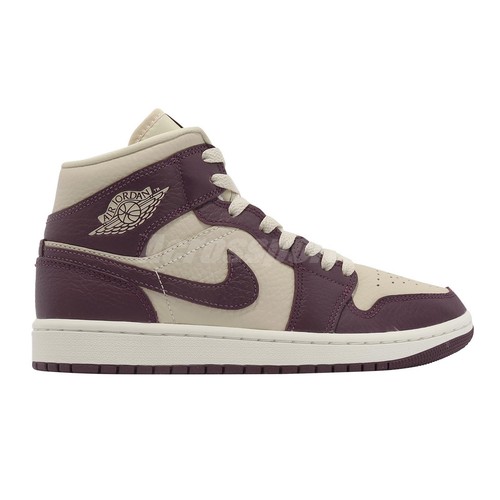 Nike Wmns Air Jordan 1 Mid SE Split Beach Cherrywood Women Unisex AJ1 DR0501-200 | eBay
