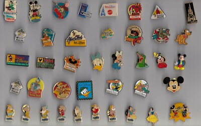 WALT DISNEY PIN ANSTECKER Mickey Mouse Donald Duck Schneewittchen Esso Goofy Euro
