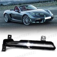 Right DRL Fog Light For Porsche 718 2017-2022 Front Bumper LED Day Running Light