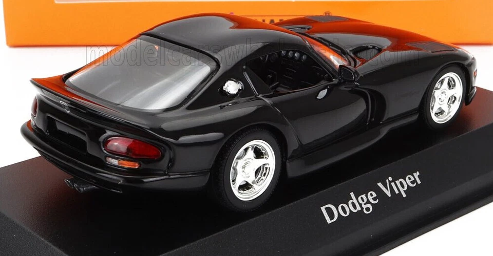 wonderful diecast-modelcar DODGE VIPER COUPE 1993 - black - 1/43 - lim.ed. - Image 2 of 2